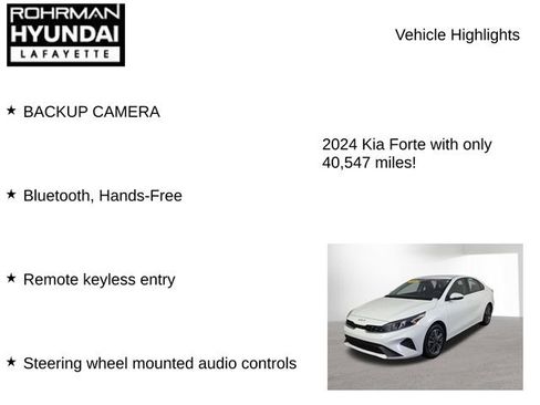 Used 2024 Kia Forte LXS w/ LXS Technology Package FWD image 7
