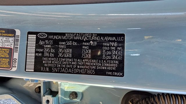 Used 2023 Hyundai Santa Cruz SE AWD/4WD image 27
