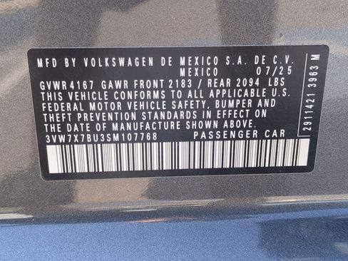 New 2025 Volkswagen Jetta SE image 21