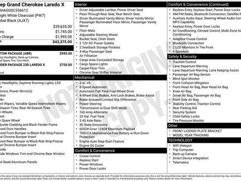 New 2025 Jeep Grand Cherokee Laredo X w/ Trailer Tow Package AWD/4WD image 6
