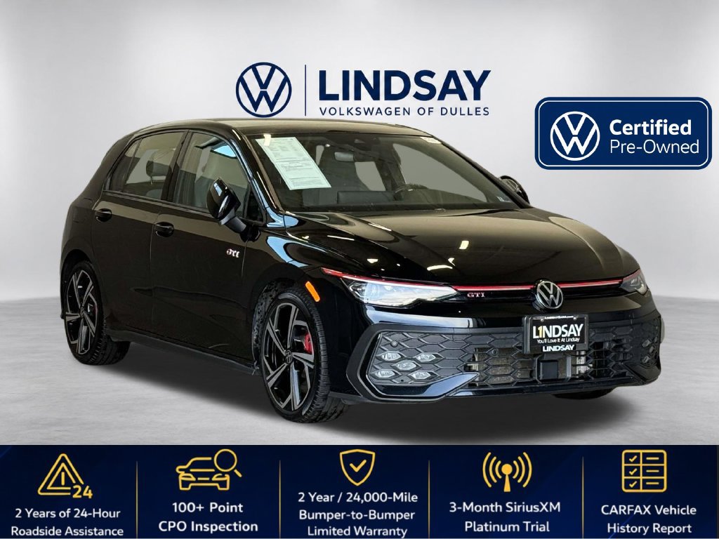 Certified 2025 Volkswagen GTI SE FWD image 1