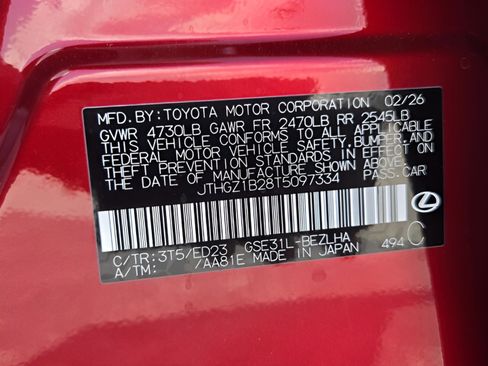 New 2026 Lexus IS 350 F Sport image 14