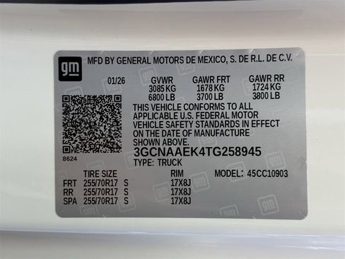 New 2026 Chevrolet Silverado 1500 W/T w/ Trailering Package image 21