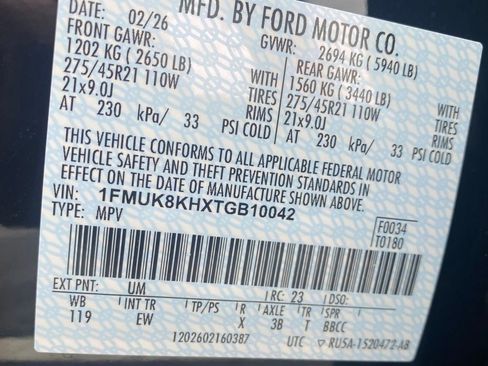 New 2026 Ford Explorer ST-Line w/ ST-Line Street Pack AWD/4WD image 32