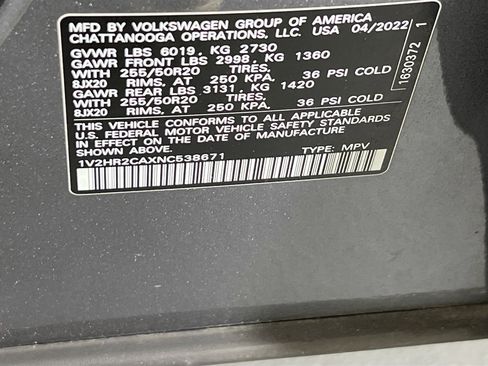 Used 2022 Volkswagen Atlas SE image 31