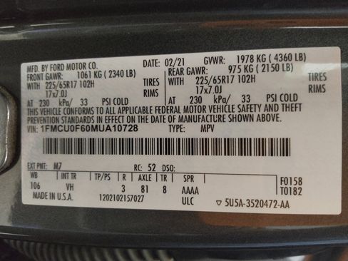 Used 2021 Ford Escape S image 33