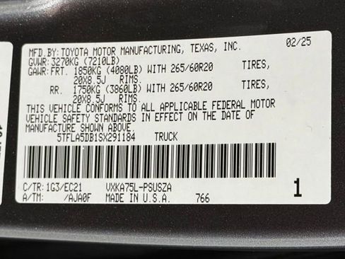 New 2025 Toyota Tundra SR5 image 54