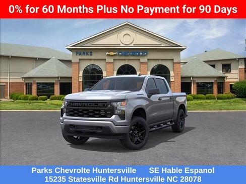 New 2026 Chevrolet Silverado 1500 Custom w/ Turbomax Blackout Package AWD/4WD image 1