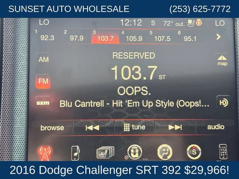 Used 2016 Dodge Challenger SRT w/ Technology Group RWD image 37