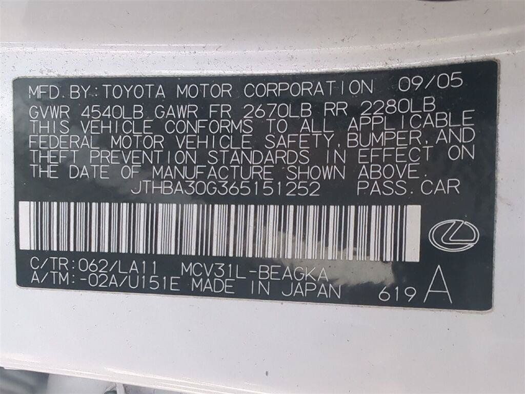 Used 2006 Lexus ES 330 FWD image 5