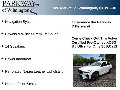 Certified 2026 Volvo XC60 B5 Ultra w/ Protection Package Premier AWD/4WD image 6