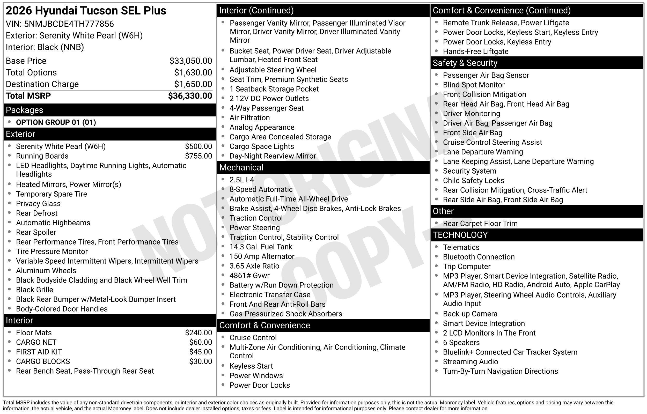 New 2026 Hyundai Tucson SEL Plus AWD/4WD image 3
