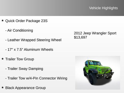 Used 2012 Jeep Wrangler Sport image 8