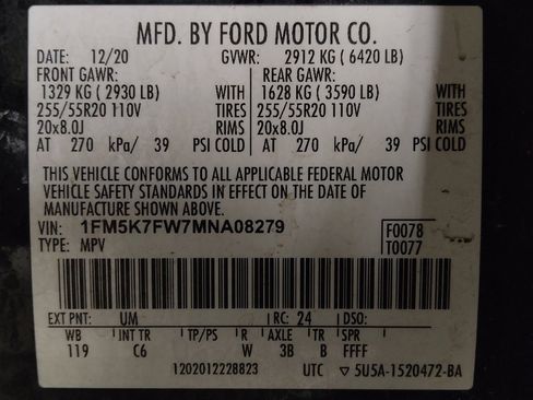 Used 2021 Ford Explorer Limited w/ Hybrid Equipment Group 310A image 33