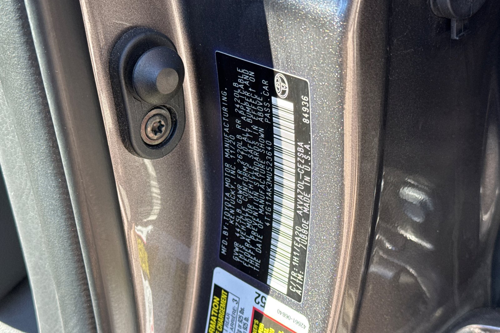Certified 2021 Toyota Camry SE w/ Carpet Mat Package (TMS) FWD image 34