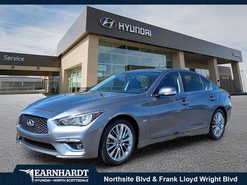 Used 2019 INFINITI Q50 Luxe w/ Essential Package (3.0T Luxe) RWD image 1