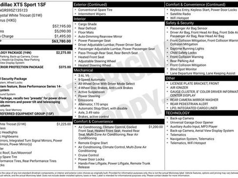 Used 2025 Cadillac XT5 Sportv w/ Technology Package image 10