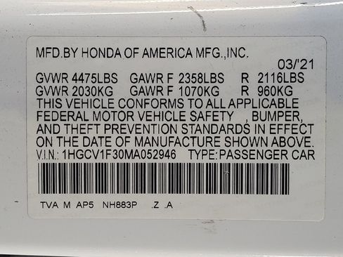 Used 2021 Honda Accord Sport image 33