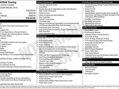 Used 2017 MAZDA MAZDA6 Touring image 19