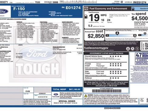 Used 2024 Ford F150 Lariat AWD/4WD image 38
