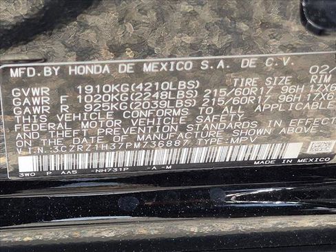Certified 2023 Honda HR-V LX image 23