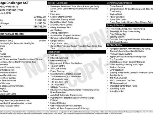 Used 2023 Dodge Challenger SXT RWD image 2