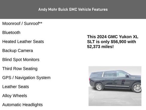 Used 2024 GMC Yukon XL SLT w/ SLT Luxury Package AWD/4WD image 4