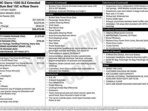 Used 2004 GMC Sierra 1500 SLE w/ Light Duty Power Package AWD/4WD image 2