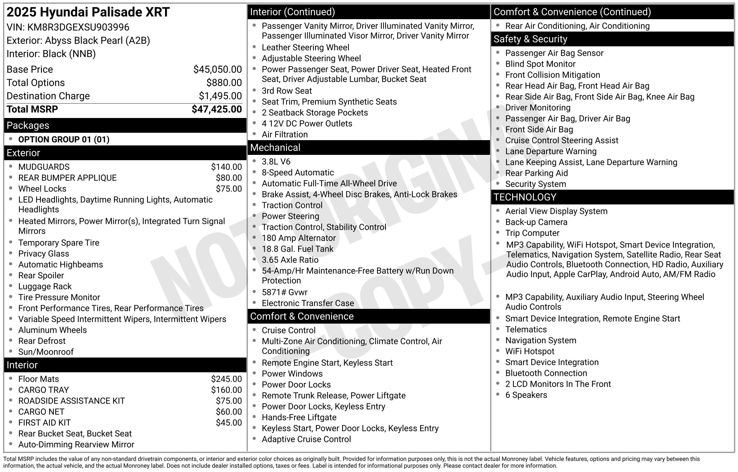 Used 2025 Hyundai Palisade XRT AWD/4WD image 3