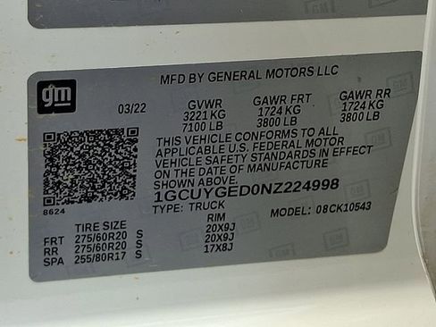 Used 2022 Chevrolet Silverado 1500 LTZ w/ LTZ Premium Package AWD/4WD image 27