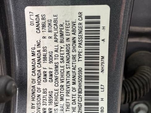 Used 2017 Honda Civic EX image 10