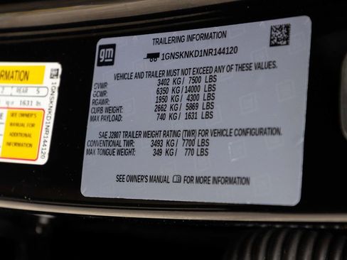 Used 2022 Chevrolet Tahoe LT w/ Luxury Package image 16