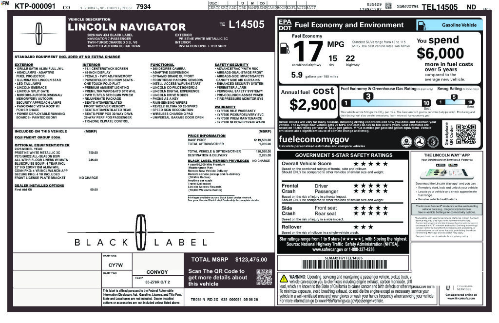 New 2026 Lincoln Navigator Black Label AWD/4WD image 48