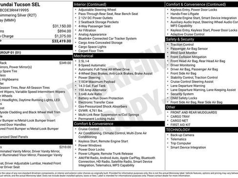 Certified 2024 Hyundai Tucson SEL AWD/4WD image 36