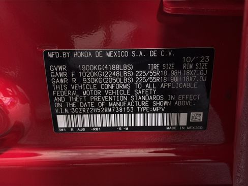Used 2024 Honda HR-V Sport image 35