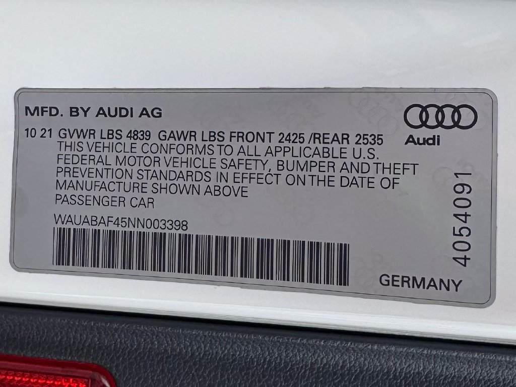 Used 2022 Audi A4 2.0T Premium AWD/4WD image 13