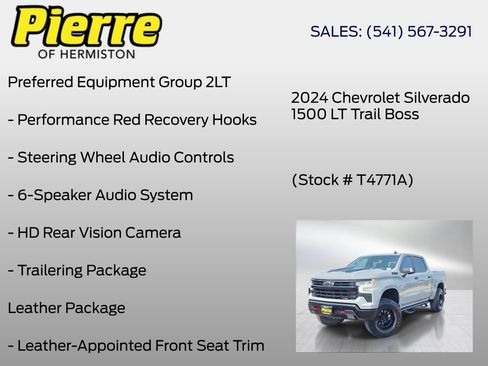 Used 2024 Chevrolet Silverado 1500 LT Trail Boss w/ LT Trail Boss Premium Package AWD/4WD image 24