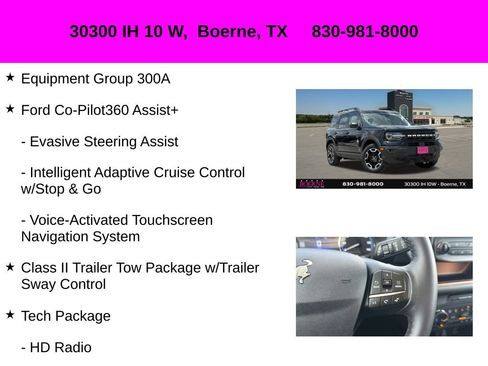 Used 2024 Ford Bronco Sport Outer Banks w/ Tech Package AWD/4WD image 10