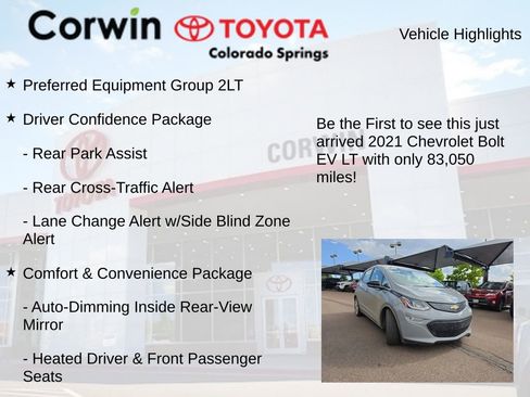 Used 2021 Chevrolet Bolt LT FWD image 4