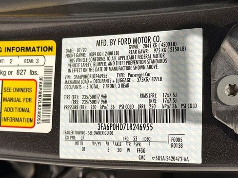 Used 2020 Ford Fusion SE image 27