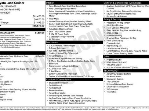 Used 2025 Toyota Land Cruiser w/ Premium Package image 7