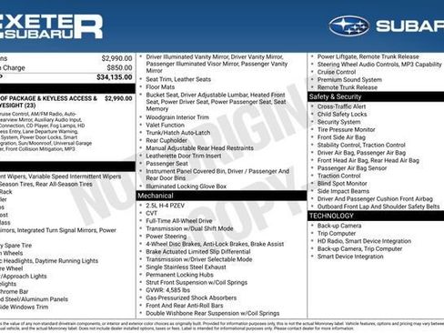 Used 2015 Subaru Outback 2.5i Limited image 1