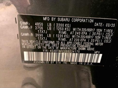 Certified 2025 Subaru Outback Premium image 33