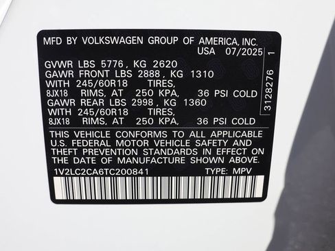 New 2026 Volkswagen Atlas Cross Sport SE image 45