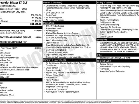 New 2025 Chevrolet Blazer LT w/ Driver Confidence Package image 10