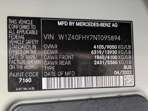 Used 2022 Mercedes-Benz Sprinter 2500 image 22