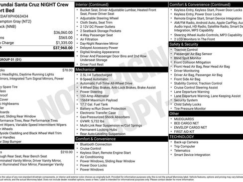 Certified 2023 Hyundai Santa Cruz Night AWD/4WD image 28