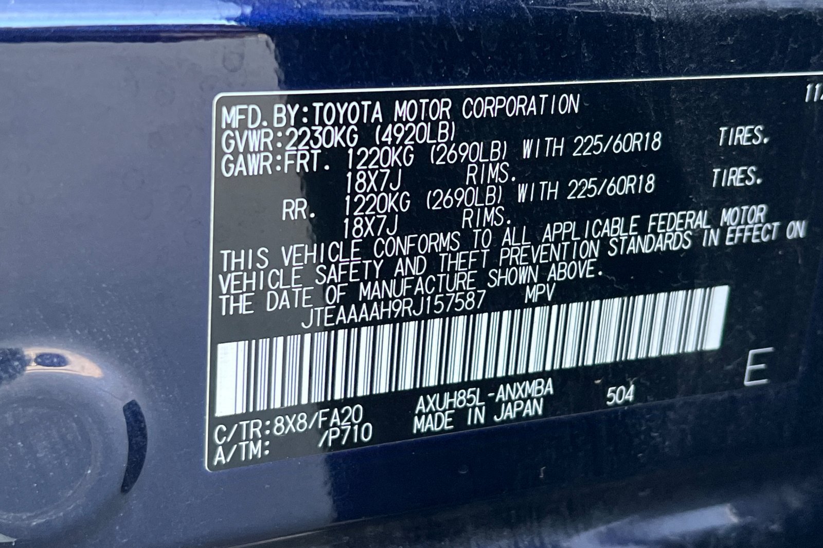 Certified 2024 Toyota Venza LE AWD/4WD image 28