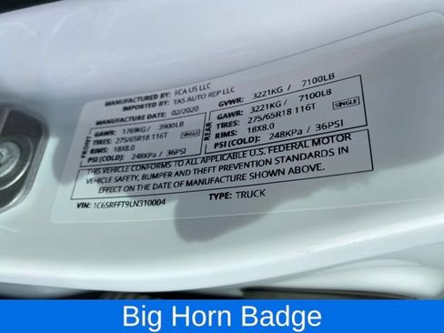 Used 2020 RAM 1500 Big Horn AWD/4WD image 24