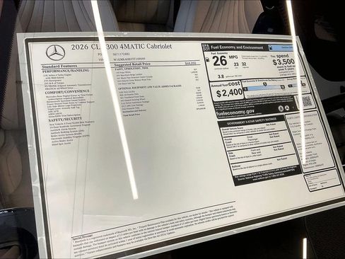 New 2026 Mercedes-Benz CLE 300 4MATIC Cabriolet image 12